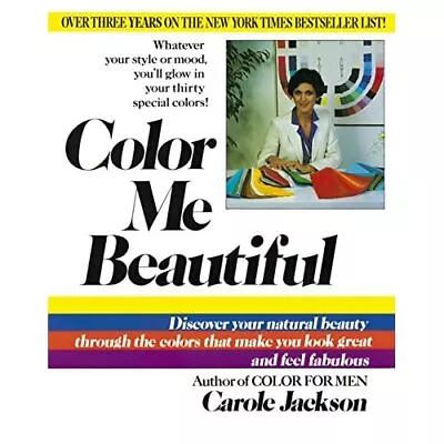 Color Me Beautiful - Paperback NEW Jackson Carole 1987-05-01 • £16.92