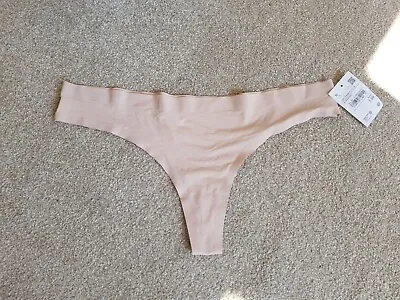 Women's Seamless String Lingerie Panties Underwear Nude Colour Size M • £4