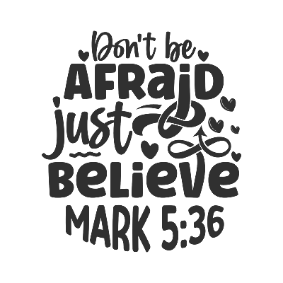 Vinyl Decal Car Stanley Cup Sticker Christian Quotes Bible Verses - Mark 5:36 • $16.86