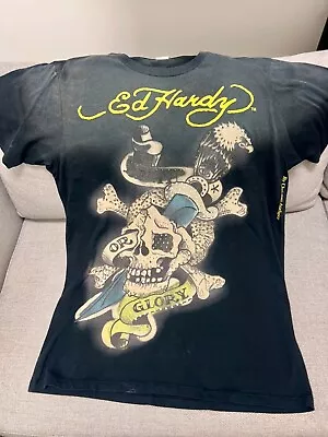 RARE Authentic Ed Hardy Vintage Men's T-shirt - Black • $4.44