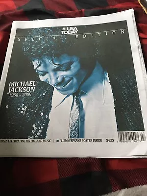 Michael Jackson Newspaper USA Today Special Edition 2009 Tribute MJ Thriller • $1.50