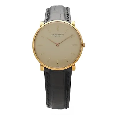 Vacheron Constantin 6338 Ultra Thin 18k Yellow Gold 33mm Manual Wind Wrist Watch • $6786