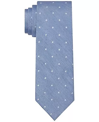 Tommy Hilfiger Linen Silk Blend Presley Dot Tie Men's 2-3/4  Wide Blue • $18.85