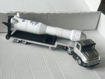 £3.99 • Buy Siku Scania Low Loader Truck With All Metal Rocket 1/87 HO