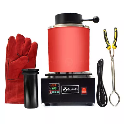 £223.83 • Buy 3KG Electric Digital Melting Furnace Metal Gold Silver Copper Smelter Crucible