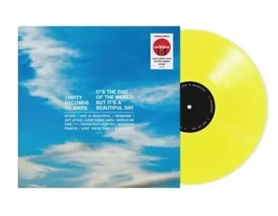 RARE USA Thirty Seconds To Mars It's The End Of The World But It's YELLOW Vinyl  • £39.95
