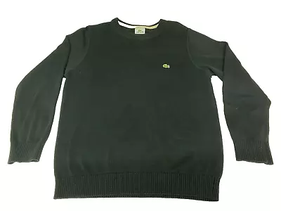 Lacoste Men’s Designer Jumper Top – Black – Large – Bargain! • £14.99