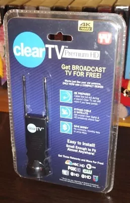 Clear TV Premium Mini 4K Ultra HD TV Antenna Seen On TV Free Broadcasting Sealed • $19.99