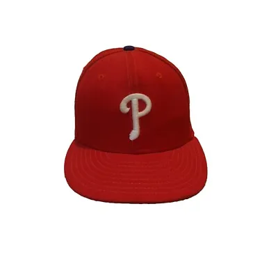 Vintage 90s Philadelphia Phillies Hat 7 1/4 MLB New Era Pro Baseball Wool USA  • $10