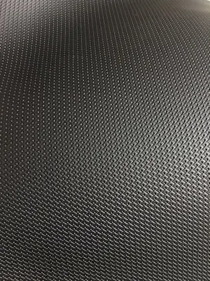 Vinyl  Semi Perforated Leather Marine Faux Black Diamond 54  SHIPS FOLDED • $24