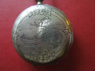 $699 • Buy J2618  Antique  Pocket Watch  Vacheron  Geneve Full  Hunter  Whale Hunting See