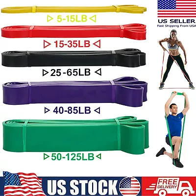 Heavy Duty Resistance Bands Set 5 Loop Pull Up For Gym Exercise  Fitness Workout • $10.95