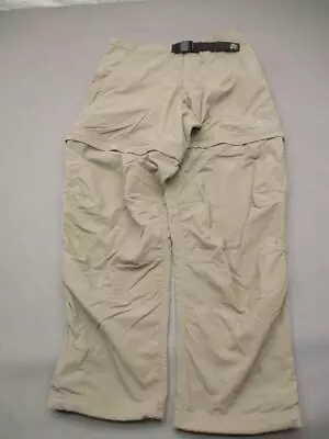 $28.49 • Buy Mountain Hardwear Size S(30x30) Mens Beige Buckle Nylon Convertible Pants T382