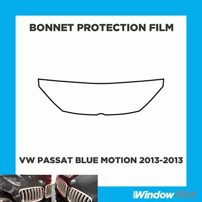 For VW Passat Blue Motion 13-13 CLEAR Bonnet PPF Scratch Guard Protection Film • $97.56