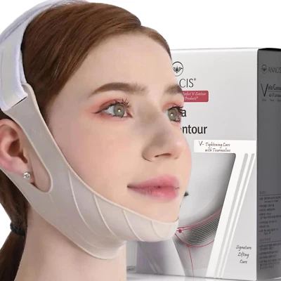 $19.99 • Buy Face Slimming Double Chin Reducing Strap V Line Lifting Sagging Eliminates Belt