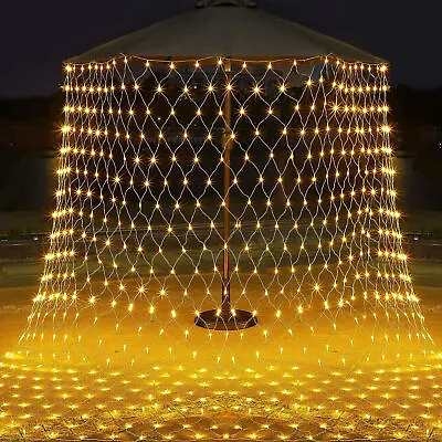 200 LED Fairy String Net Mesh Curtain Lights Waterproof Outdoor Home Party Decor • $128