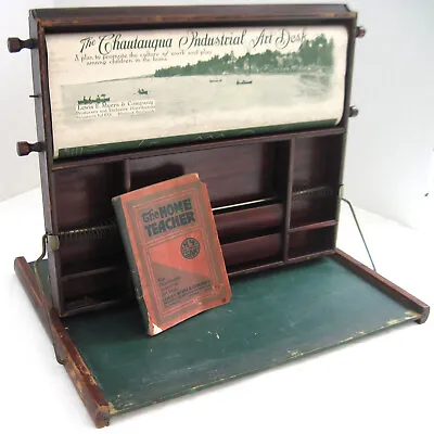 Rare 1913 Antique Collectible Child Learning Desk Home School Lewis E. Myers Co. • $180