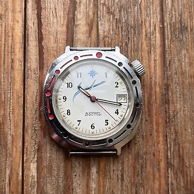 RARE Watch Vostok AEROFLOT 2409 Commander Komandirskiy Vintage USSR Soviet • $134.88