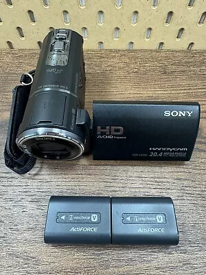 Sony HDR-CX580V Camcorder- 2 OEM Batteries - Tested Great Shape! • $199