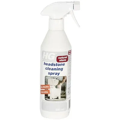HG Headstone Grave Cleaning Spray- Natural Stone Marble Blue Limestone 500ml • £11.59