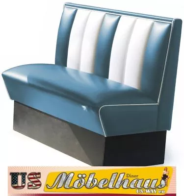 HW-120B American Diner Bench Diner Benches Furniture 50´S USA Style Catering • £631.77