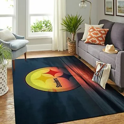 $72.19 • Buy Pittsburgh Steelers Area Rugs Floor Mats Carpets Living Room Anti-Skid Area Rugs