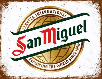 Retro Vintage San Miguel Inspired Beer Kitchen Bar Pub Shed Man Cave Metal SIGN • £3.99