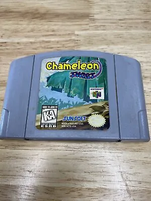 Chameleon Twist (Nintendo 64 1997) N64  Tested Authentic Free • $49.99