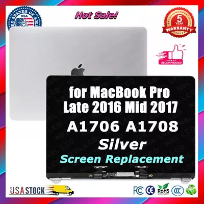For MacBook Pro 13 A1706 A1708 2016 2017 LCD Screen EMC 3071 3163 3164 Silver • $185