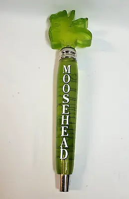 NEW -BIG MOOSEHEAD Green Lucite Figural 13   Beer Tap Handle Canadian Ale Lager • $24.99