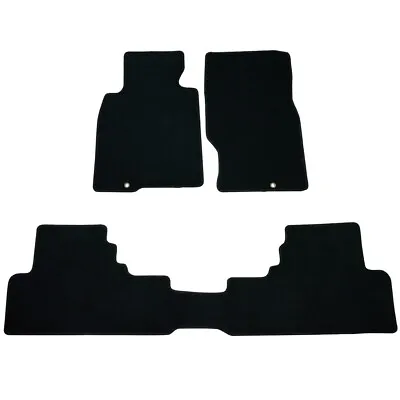 For 08-13 Infiniti G37 Coupe Black Floor Mats Carpets Front & Rear Nylon 3Pcs • $53.99