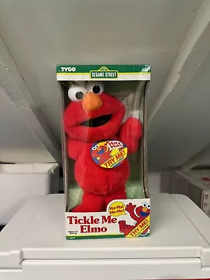 Vintage 1996 Tyco Sesame Street The Original Tickle Me Elmo Plush Toy NEW IN BOX • $70
