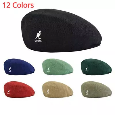 Kangol 504 Ventair Beret Hat Breathable Flat Cap Summer Newsboy Woven Casual Hat • $12.89