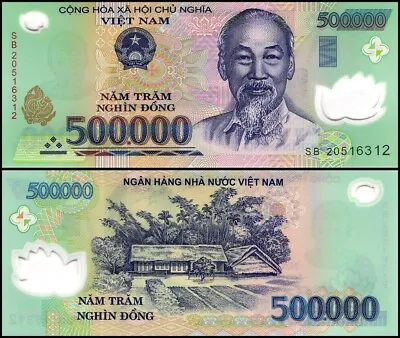 Vietnam Dong 1.5 Million (3 X 500000) USA Seller - Circulated - COA • $105