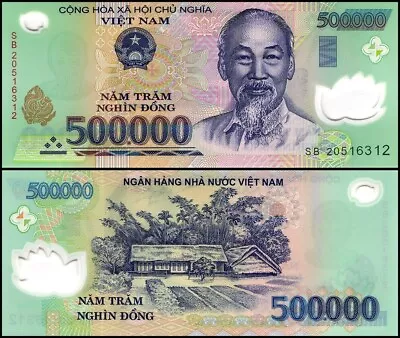 Vietnam Dong 2 Million (4 X 500000) USA Seller - Circulated - COA • $139.48