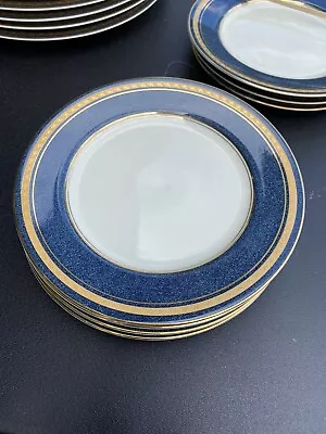 Mikasa Japan Grande Ivory IMPERIAL LAPIS Four (4) Salad Plates 7” • $33