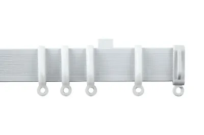 £1.95 • Buy White PVC Streamlined Curtain Track Suitable For Straight / Bay Windows