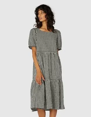 $200 • Buy Super Cute GORMAN “Checkmate” Cotton Dress Size 8