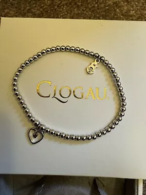 Clogau Silver & 9ct Rose Gold Tree Of Life Heart Affinity Bead Bracelet 17.5cm • £30