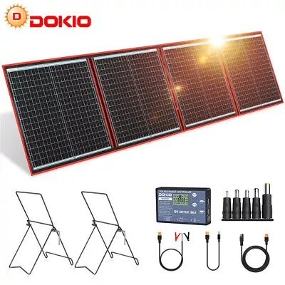 Dokio 160W Portable Foldable Solar Panel Kit For Solar Generator/Car Battery • $129.99