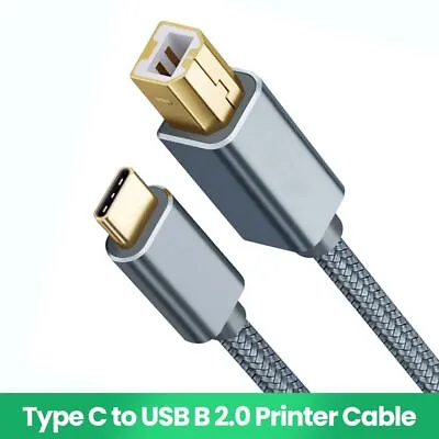$9.11 • Buy Printer Cable Printer USB Type-C To USB B 2.0 High Speed For Epson HP Brother