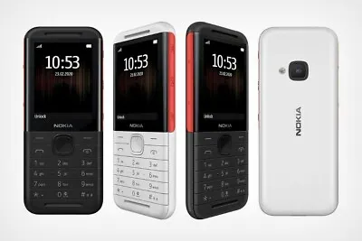 Nokia 5310 Dual Sim Black White 2G Big Button Simfree Unlock Basic Mobile Phone • £33.99