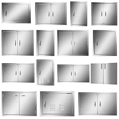 $149.99 • Buy 15 Sizes Outdoor Kitchen BBQ Island 304 Stainless Steel Double Access BBQ Door