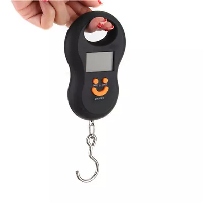 Digital Fish Scale Hanging Hook LCD Small Mini Pocket Portable 110 Lb. Capacity! • $11.89