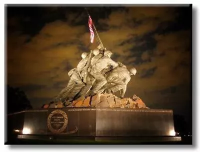 Marine Corps War Memorial Picture On Stretched Canvas Wall Art Décor Ready To  • $27.98