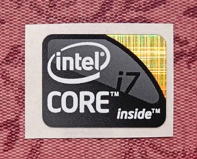 Intel Core I7 Extreme Black Sticker 15.5 X 21mm 1st Gen Nehalem Case Badge  • $2.49