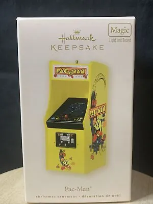 New Hallmark 2008 Pac-Man Arcade Game Keepsake Ornament W/ Light & Sound Magic • $60