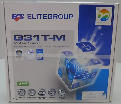 ECS G31T-M Micro ATX Motherboard Chipset: G31 & ICH7 - New In Box • $49.95