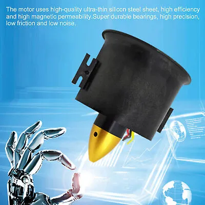 QX‑Motor 70mm EDF 6 Blades Ducted Fan 2822‑3000KV 4S Motor Equip For RC Airplane • $28.72