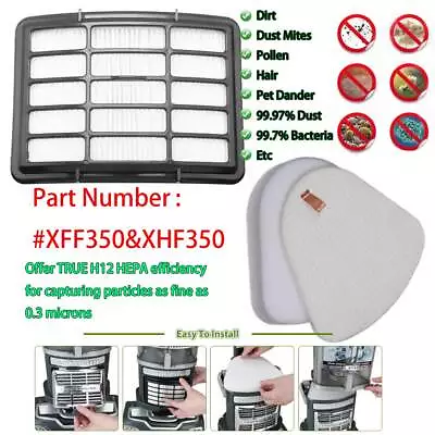 $11.46 • Buy For Shark Navigator Lift Away Deluxe Vacuum Filter Replacement Kit XFF350&XHF350